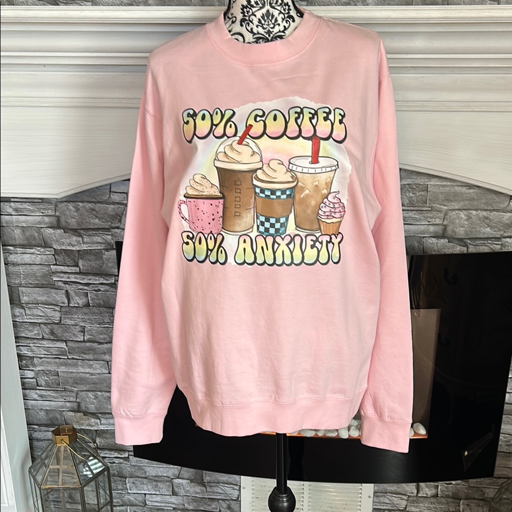 Pink Graphic Women's Sweater